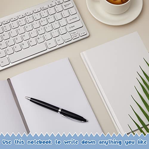 Henoyso 8 Pcs A5 Blank Notebook Journal Hardcover Sketchbook, 8.3 x 5.7 in - color: White, size: 8.3x5.7 Inch