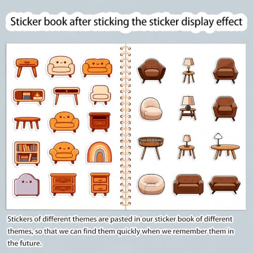 B5 Reusable Sticker Collecting Book Blank Sticker Album (Style G Khaki) - color: Style G Khaki