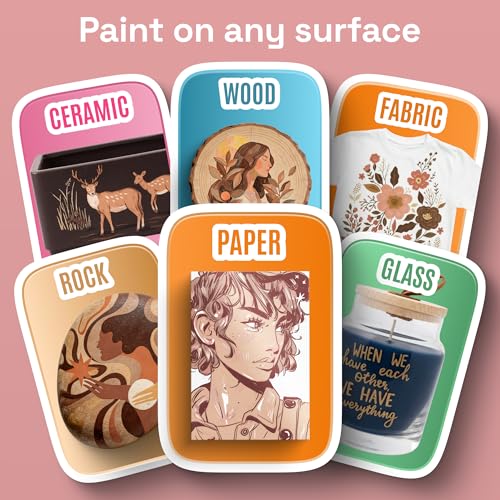ARTISTRO 5 Skin Tones Dual-Tip Acrylic Paint Marker Pens for Drawing - color: Skin Tones, size: 5