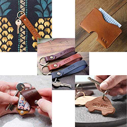 OwnMy 36PCS Leather Stamping Kit, Capital Letters and Numbers Stamps Set - size: 6mm - 36pcs