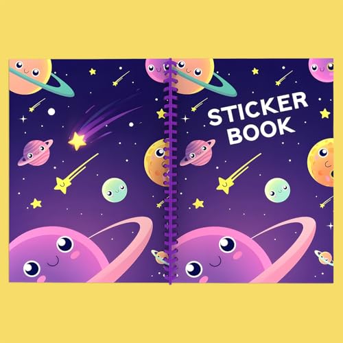 B5 Reusable Sticker Collecting Book Blank Sticker Album (Style K Purple) - color: Style K Purple
