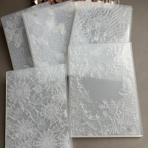 Vine Leaf Branch 3D Embossing Folder, Natural Foliage Textured Plastic Stencil for DIY Scrapbooking Card Making Paper Crafts - color: 3