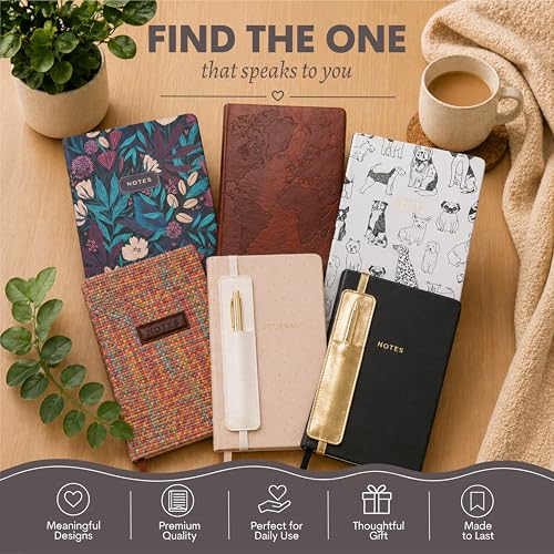 WORLD TRAVELER Eccolo A5 Lined Journal 256 Ivory Pages Lay Flat 6x8 - color: Good Boy