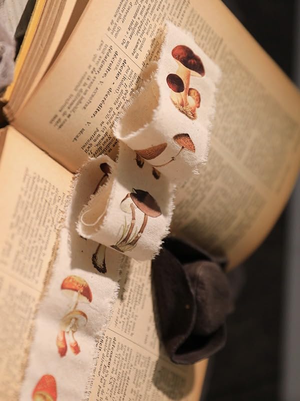 CATaireen Rub on Transfers for Crafts Vintage Scrapbooking Stickers Small Decals Adults Journaling DIY Supplies Use for Fabric Paper Wood Stone Canvas Acrylic Cloth (Mushroom) - style: Mushroom