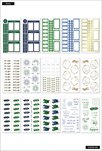 The Happy Planner Sticker Value Pack - Diary Planner & Office Accessories - Family Theme - Multi-Colour - Great for Planning & Projects - 30 Sheets with 737 Total Stickers
