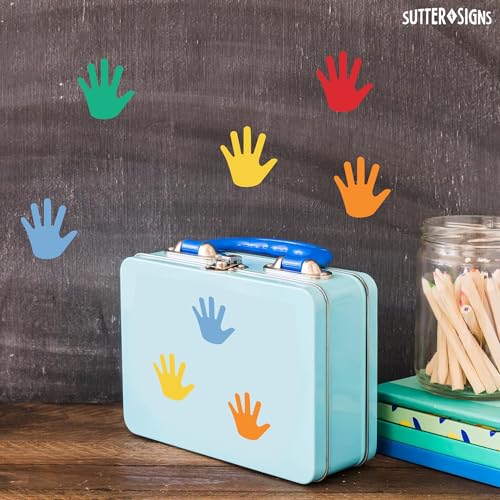 Paper Hand Cutouts for Bulletin Board 108pcs - color: Hand
