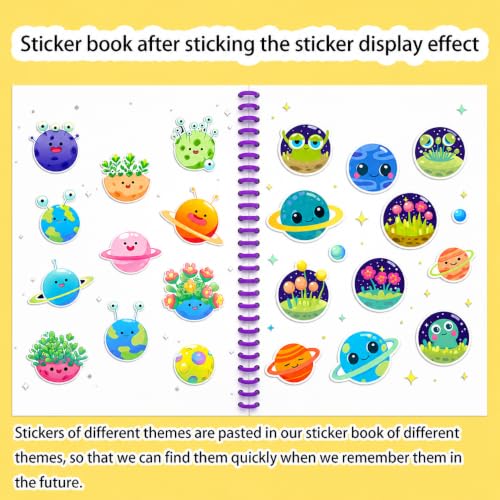 B5 Reusable Sticker Collecting Book Blank Sticker Album (Style K Purple) - color: Style K Purple