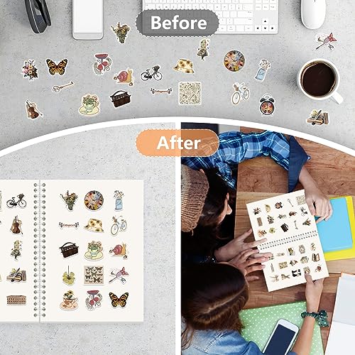 YUATCYA Reusable Sticker Book Collecting Album Storage Book A5, Light Pink - color: Light Pink