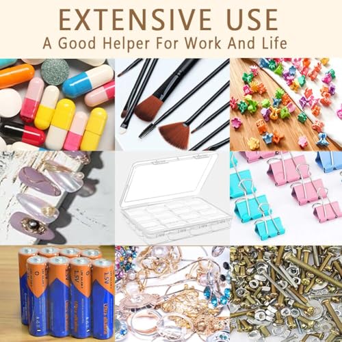 68pcs Bead Storage Containers, Bead Organizer Boxes And Craft Storage Boxes For Bracelet Making DIY Jewelry Craft Nails, Bracelets, Jewelry, Diamonds, Clay Beads, (4 Pack 1.93x1.65x0.95inch) - color: 4 Pack 64pcs(1.93x1.65x0.95inch)