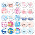 Pack 90 Pcs Team Boy Or Team Girl Stickers for Gender Reveal Party Favors Kids Boys Girls Toddlers Baby Shower Funny Cute Aesthetic Sticker Round Waterproof Small Vinyl Decals - color: Gender Reveal A18