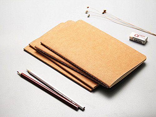 ALIMITOPIA Pocket Notebook 6 pack Brown Softcover Thread-bound Small Notebook Journal Diary Memo NotePad,A6 Size(4"X5.5"),30 sheets(Ruled Pages) - size: A6 Size (Ruled Pages)