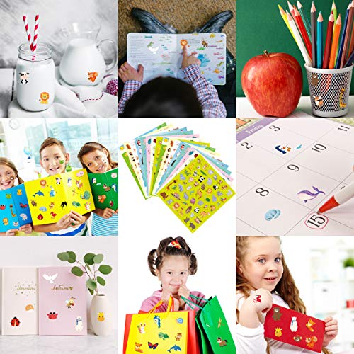 Fancy Land Animal Stickers for Kids 8 Themes Cute Animal Sticker 800Pcs