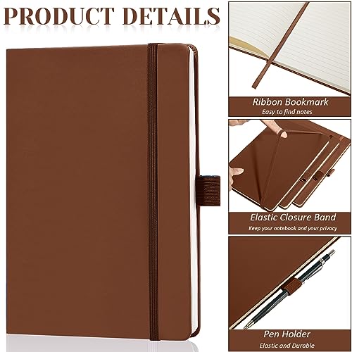 Laumoi 20 Pack Pocket Notebook Journals 3.7" x 5.7" Hardcover Small Mini Pocket Notebooks with Pen Holder A6 Lined Journal with 100 Gsm Paper(Black, Brown, Grey, Lake Blue, Blue) - color: Black, Brown, Grey, Lake Blue, Blue