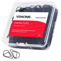 VENCINK Black Cute Drop-Shaped Paper Clips, 1 inch, 300 Pieces - color: Black, size: Small (1 inch )