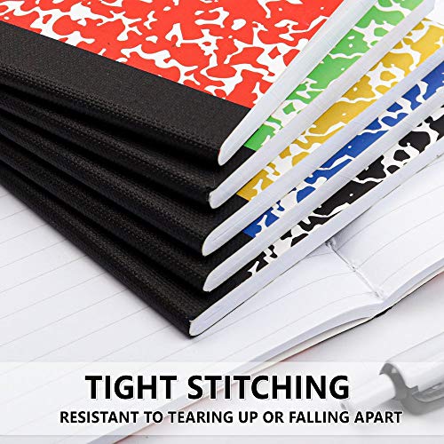 feela Composition Notebook, Mini Sized 30 Pack 5 Colors Narrow Ruled Mini Composition Books Bulk, Small Pocket Marble Cute Journal Notebooks for Kids School Home Office, Pocket Sized 4.5 x 3.25 in - color: 30 Pack 5 Solid Colors