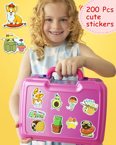 EOAOD 200 Cute Aesthetic Water Bottle Stickers for Kids, Waterproof Vinyl - style: Cute2-200pcs