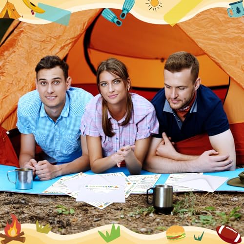 80 Pcs Camp Stationery Paper Envelopes,Neutral Fill in the Blank | Fill in Blank Letter Writing for Boys Girls Camper Kids, Share Camp Stories Memories, Keep Touch with Family Friends - style: Neutral Fill in the Blank