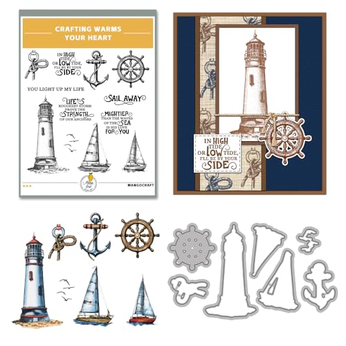 Clear Stamps and Metal Cutting Dies Set for Card Making Scrapbooking, DIY Craft Stamps and Dies Kit for Journaling, Albums, Greeting Cards, Holiday Cards, Birthday, Christmas (YX1314) - color: YX1314