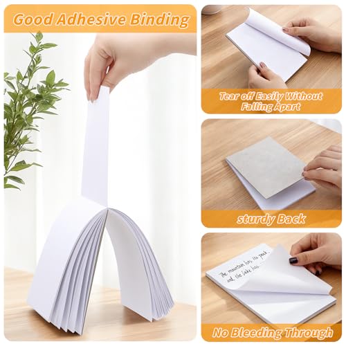 Oleitodh 36 Pack 4 x 6 Inch Note Pads White Memo Pads Small Writing Pads - size: 4 x 6 inch-36Pack