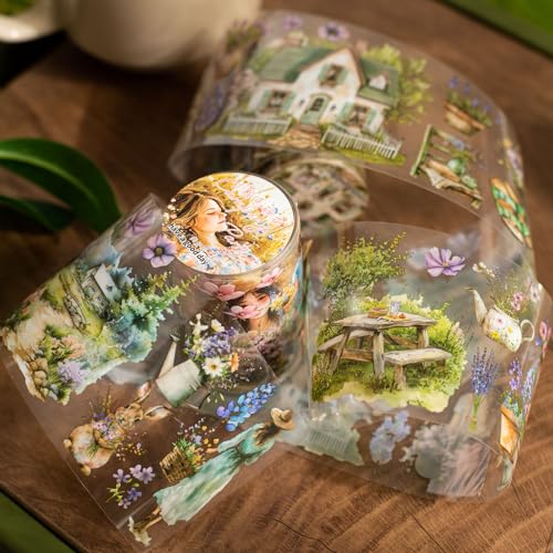 Camping PET Tapes Set, 6 Rolls of Nature Ephemera for Junk Journaling, Scrapbooking, Crafting, DIY Projects, Diaries, and Art Supplies - style: Camping Party
