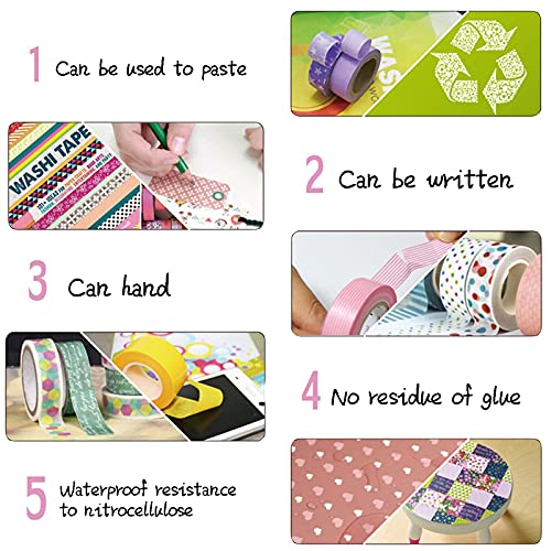 CIAIJE Strawberry Washi Dots - 5/8" x 393" Wave Foil Craft Tape for Scrapbooking & Decor - color: Strawberry, size: 15mm x 10m