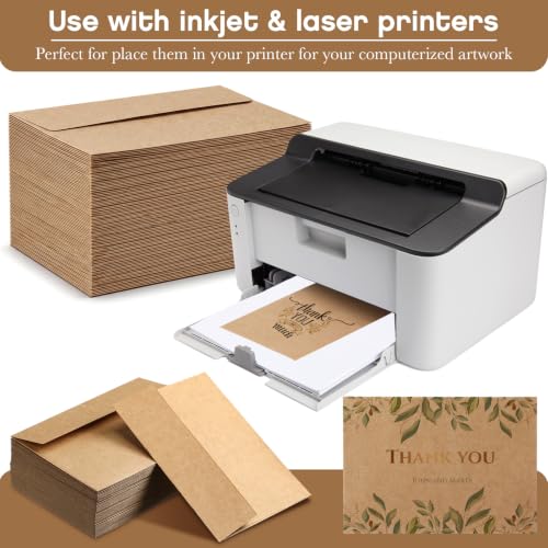 Fainne 600 Pack Kraft Envelopes for Invitation, 120 GSM,A1, 3.625 X 5.12in | Brown Envelopes for Invitation, 120 GSM Gift Card for Office, Wedding, Gift, Party, Baby Shower, Mailings - size: A1, 3.625 x 5.12"