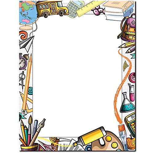 School Supplies Letterhead Laser & Inkjet Printer Paper (25 Pack) - size: 25 Pack, style: School Supplies