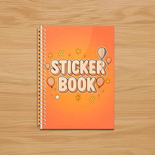 B5 Reusable Sticker Collecting Book Blank Sticker Album (Style E Orange) - color: Style E Orange