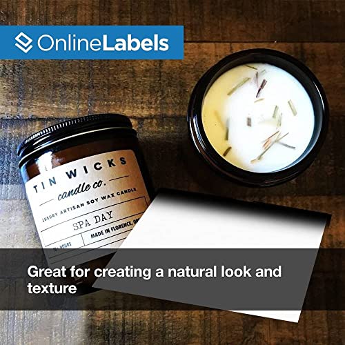 OnlineLabels 8.5" x 11" Labels - Brown Kraft - Inkjet/Laser - 10 Sheets - size: 10 Sheet Pack