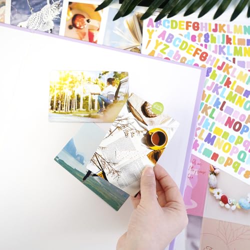 Pastal Purple All-in-One Vision Board Kit, 540 Pre-Cut Cards, 30 Sheets - color: Purple