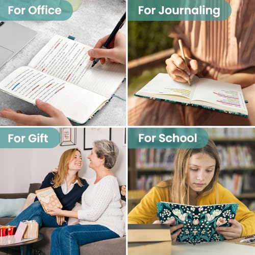 Taja Aesthetic Lined Journal for Women, Pretty Notebooks for Work & Study - color: T-Tulip Meadow