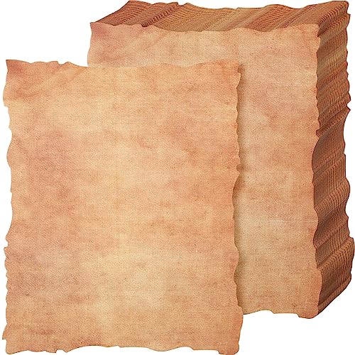 Harloon 100 Pcs Vintage Paper Cotton Stationery Paper, 8.5x11 Inch - size: 8.5 x 11 Inch