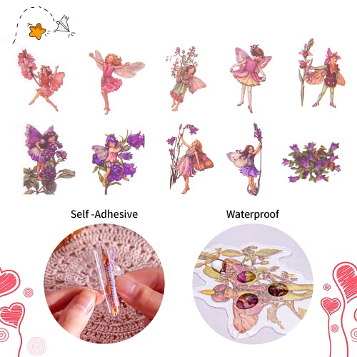 KIBBEH 90 Pieces Fairy Stickers for Scrapbook - color: Undertint Grass and Autumn