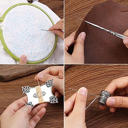 SHWAKK Embroidery Scissors Kit, Vintage Stainless Steel Scissors Silver - color: Silver