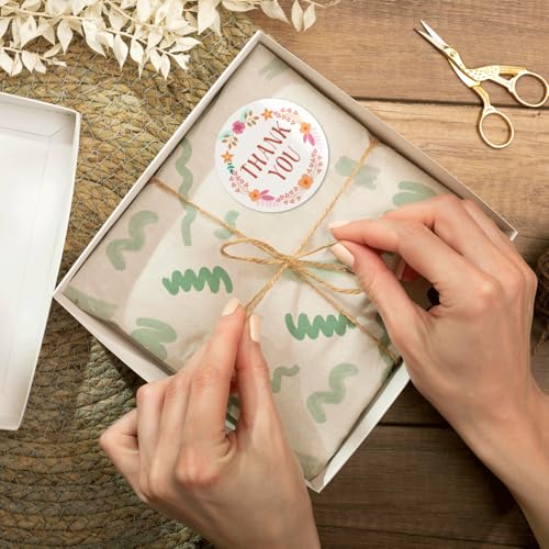 Pack 90 Pcs Wildflower Floral Celebrating with Me Stickers for Party Favors Toddlers Thank You Labels Birthday Supplies Cute Aesthetic Sticker Round Waterproof Vinyl Decals Bulk - color: Wildflower A23