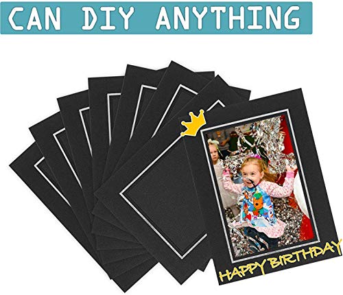 Golden State Art, Paper Picture Frames, 4X6, Black Silver Lining, 25 Pack - color: Black/Silver Lining, size: 25 Pack