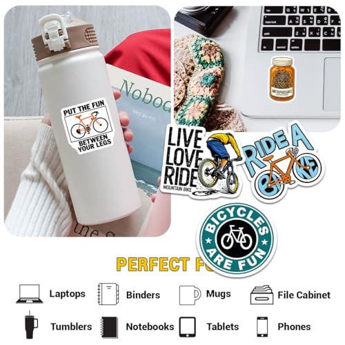 (12pcs-3in) Cycling Sticker Funny Stickers Bike Riding Gifts Cyclists - color: Cycling