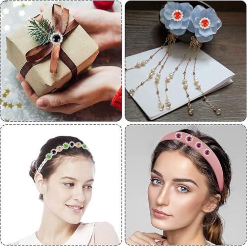 500Pcs Flower Rhinestones, Crystal Bedazzling (12mm - Silver) - color: 12mm - Silver
