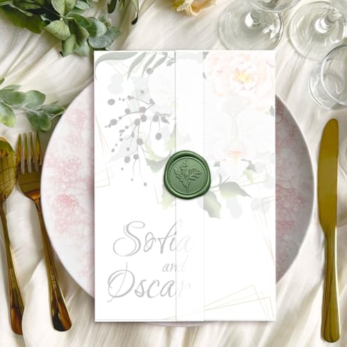 30 Pack Pre-Folded Vellum Jackets for 5x7 Invitations, Translucent Vellum Paper 5x7 Jackets, 100GSM Wedding Invitations Wraps, Envelope Liners for Birthdays, Baby Showers - color: 30Pcs, size: 5 x 7 inch