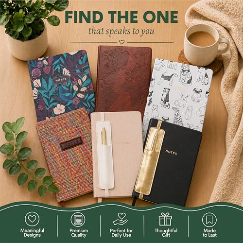 WORLD TRAVELER Eccolo A5 Lined Journal 256 Ivory Pages Lay Flat 6x8 - color: Greenery