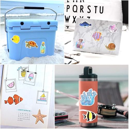 Ocean Stickers 50Pcs for Water Bottles Scrapbook, Gifts for Adults - style: Ocean Stickers