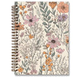 Floral Flower Garden Spiral Notebook Journal, 5.5×8.3 Inch - color: flower 10
