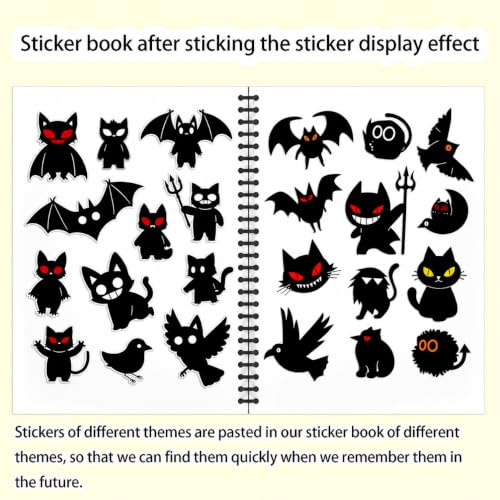 B5 Reusable Sticker Collecting Book Blank Sticker Album (Style C Black) - color: Style C Black