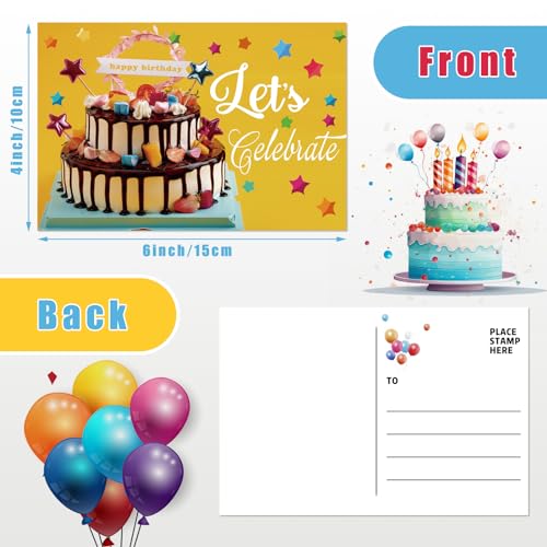 Kosiz 120 Pcs Birthday Cards Bulk 4 x 6 Inch - style: Birthday