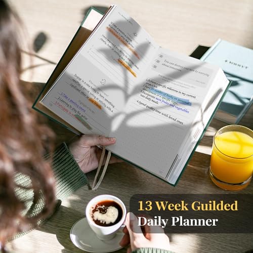 5 MINUTES A DAY Self-Care Journal, Wellness & Daily Reflection Notebook – Mental Health & Anxiety Journal for Women & Men – Self Care Planner, ADHD Planner with Mood Tracker – A5 Size (Dark Green) - color: Dark Green