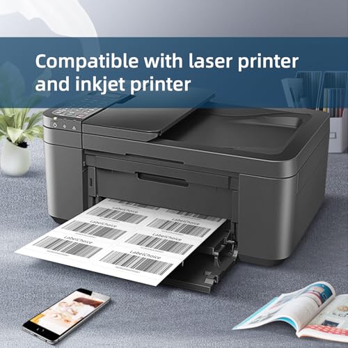 500 Sheets 5000 Pcs 2”x4” 10 Up Shipping Address Labels Compatible with Laser and Inkjet Printers, 2x4 10 Per Page Strong Adhesive Internet Mailing Shipping Labels - size: 2"x4"---500P