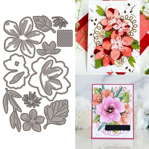Splicing Flowers and Leaves Metal Cutting Dies Sets for Card Making - color: XMZ-743-A