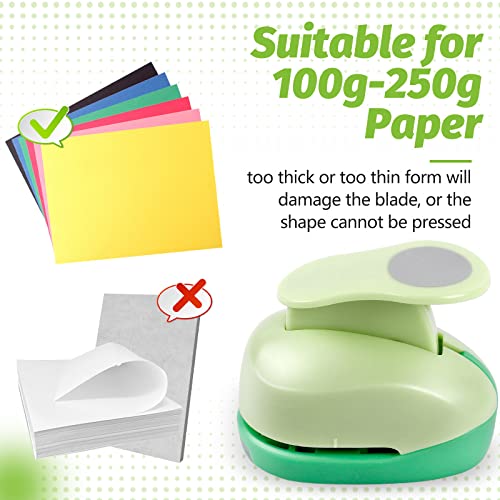 UCEC Hexagon Paper Punch, 2 Inch Hexagon Punch for Paper Crafts, Large Hole Punch Paper Punch Shapes for Crafting Scrapbooking Cards Arts Quilting DIY Fun Projects - color: Hexagon, size: 2 Inch