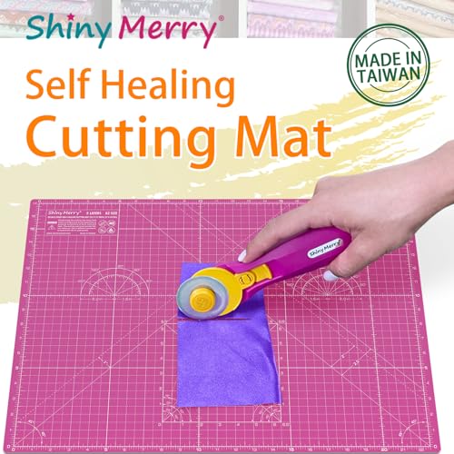Self Healing Cutting Mat A3 12"x 18" Double Sided Pink Mat - color: Pink, size: A3 (12" x 18")