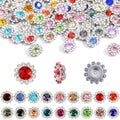 500Pcs Flower Rhinestones, Crystal Bedazzling (10mm - Silver) - color: 10mm - Silver